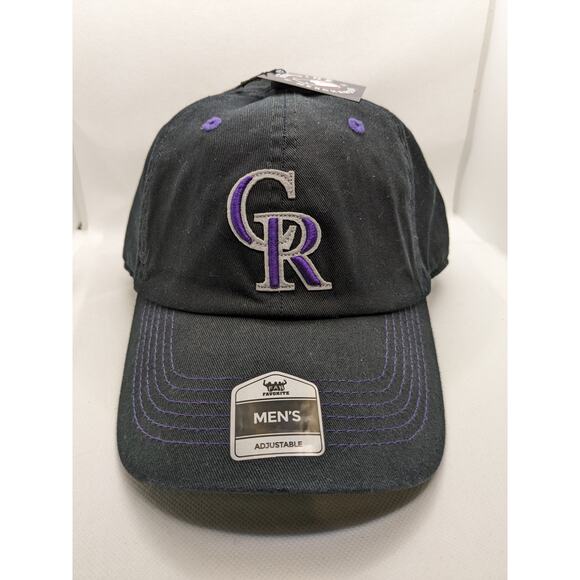 MLB Colorado Rockies Cap Hat Adult Adjustable Black Cotton Men Women Baseball - Picture 3 of 9